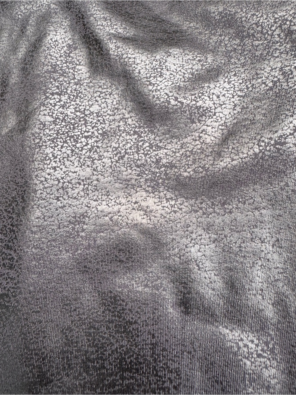 aerie Black Shiny High-Rise Leggings - Subtle Metallic Sheen - Picture 2 of 4